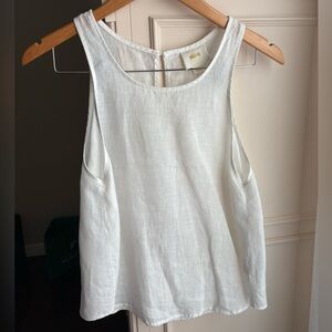 ANTHROPOLOGIE Linen Swing Tank